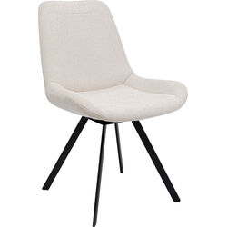 Silla giratoria Baron crema