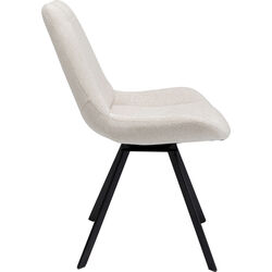 Silla giratoria Baron crema