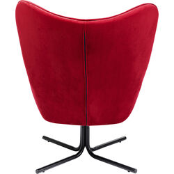 Drehsessel Oscar Velvet Rot