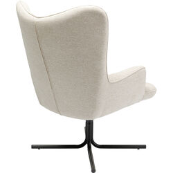 Fauteuil pivotant Oscar crème