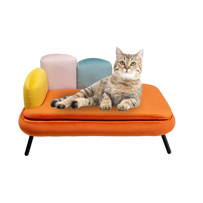 Lit pour chien/chat Diva orange