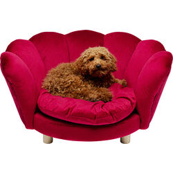 Dog/Cat Bed Water Lily Red