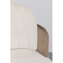 Chaise de bar Hojas beige