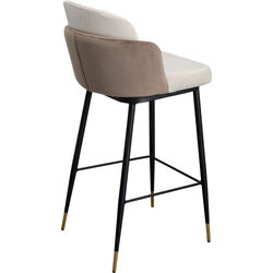 Taburete bar Hojas beige