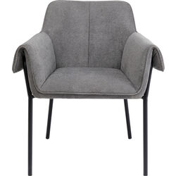 Chair with Armrest Bess Grey