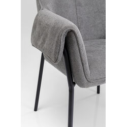 Silla reposabrazos Bess gris