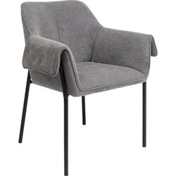 Chair with Armrest Bess Grey