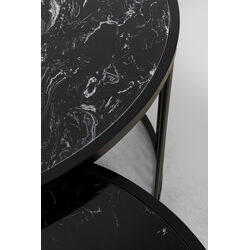 Table basse Roma noir (2/set)