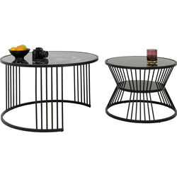 Table basse Roma noir (2/set)