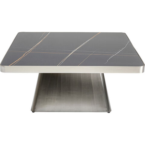 Table basse Miler argenté 80x80cm