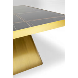 Coffee Table Miler Gold 80x80cm