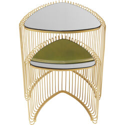 Side Table Wire Triangle Gold (2/Set)