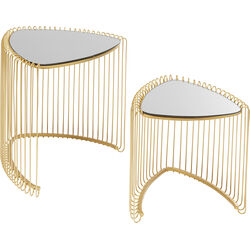 Side Table Wire Triangle Gold (2/Set)