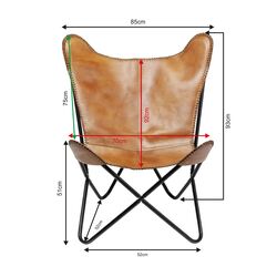 Sessel California Leder Braun