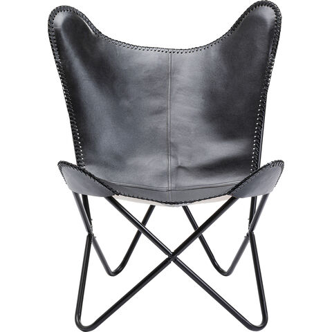 Armchair California Leather Black