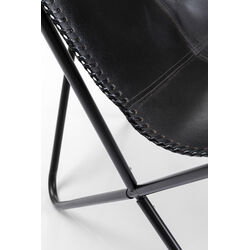 Fauteuil California cuir noir