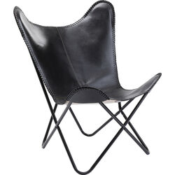 Fauteuil California cuir noir