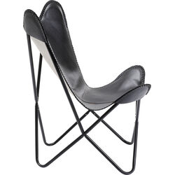 Fauteuil California cuir noir