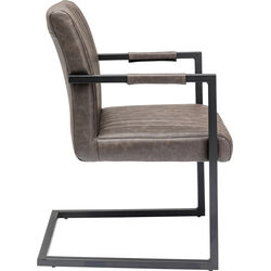 Silla Cantilever Thamos marrón