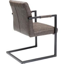 Cantilever Armchair Thamos Brown