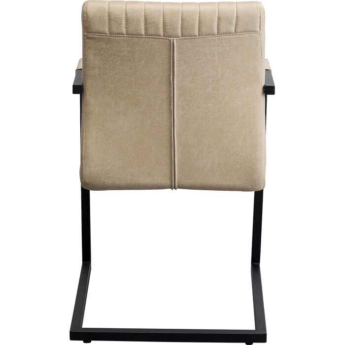 Chaise cantilever Thamos beige