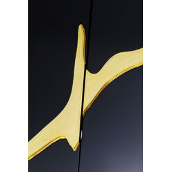 Sideboard Cracked Schwarz Gold 165x80cm