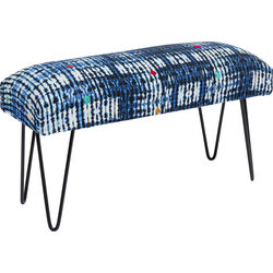 Bench Desna Patchwork Blue 80cm