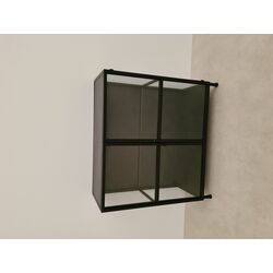 Display Cabinet Aurora Black 90x90cm