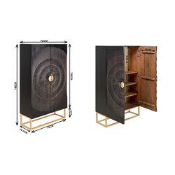 Cabinet Madeira Dark 76x140cm