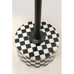 Side Table Domero Chess Black White Ø25cm