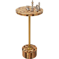 Table d'appoint Domero Geo laiton Ø25cm