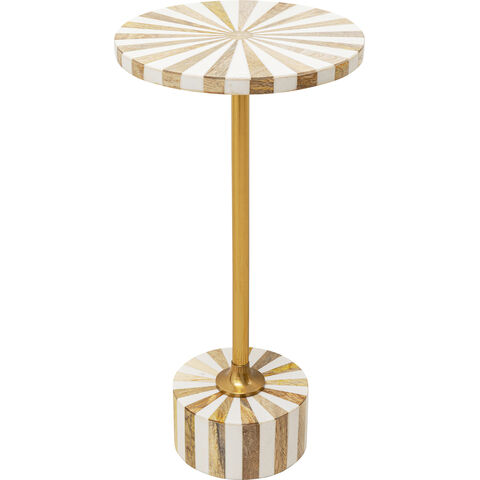 Side Table Domero Cirque Gold White Ø2