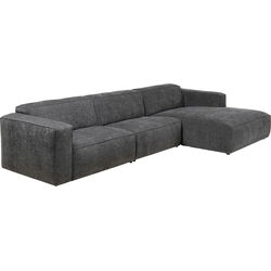 Ecksofa Henry Grau Rechts 335x170cm