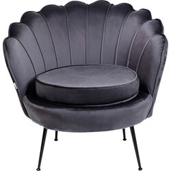 Sillón Water Lily negro gris