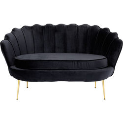 Sofa Water Lily 2-Seater Gold Black