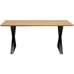 Table Jackie Oak Cross Black 180x90cm