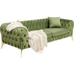Sofa Bellissima 3-pl Velvet verde 240cm