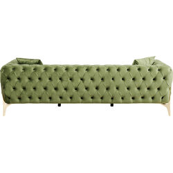 Sofa Bellissima 3-Sitzer Velvet Grün 240cm