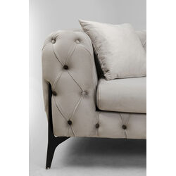 Sofa Bellissima 3-Seater Velvet Taupe 240cm