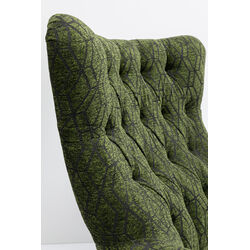 Fauteuil pivotant Bellini vert