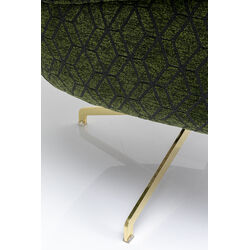 Fauteuil pivotant Bellini vert