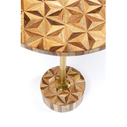 Side Table Domero Geo Brown Ø40cm