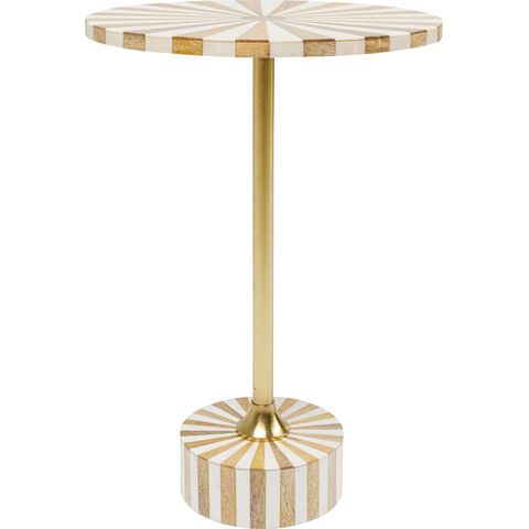 Side Table Domero Cirque Gold White Ø4