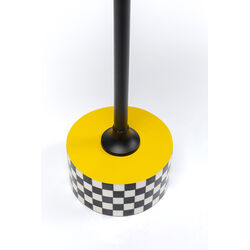 Side Table Domero Checkers Yellow Ø25cm