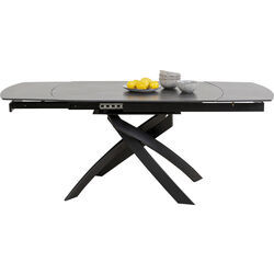 Extension Table Twist Black 120(30+30)x90cm
