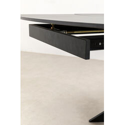 Extension Table Twist Black 120(30+30)x90cm