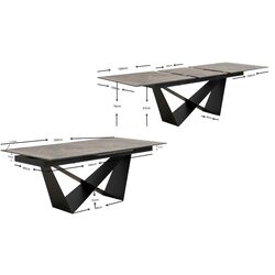 Ausziehtisch Connesso 200(+60)x100cm