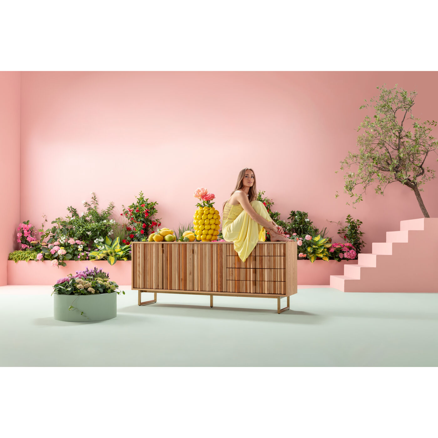 Aparador Concertina Natur 186x74cm KARE Ecuador