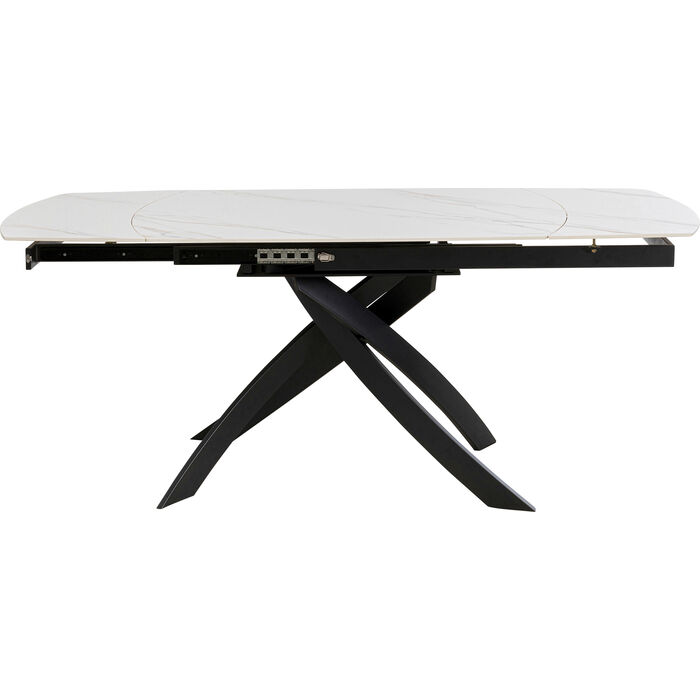 Table à rallonges Twist onyx 120(30+30)x90cm