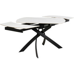 Table à rallonges Twist onyx 120(30+30)x90cm